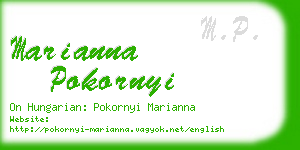 marianna pokornyi business card